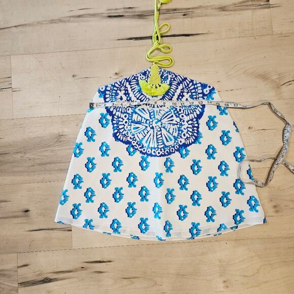 Lilly Pulitzer Selin To The Sea Silk Halter Top - Picture 7 of 7